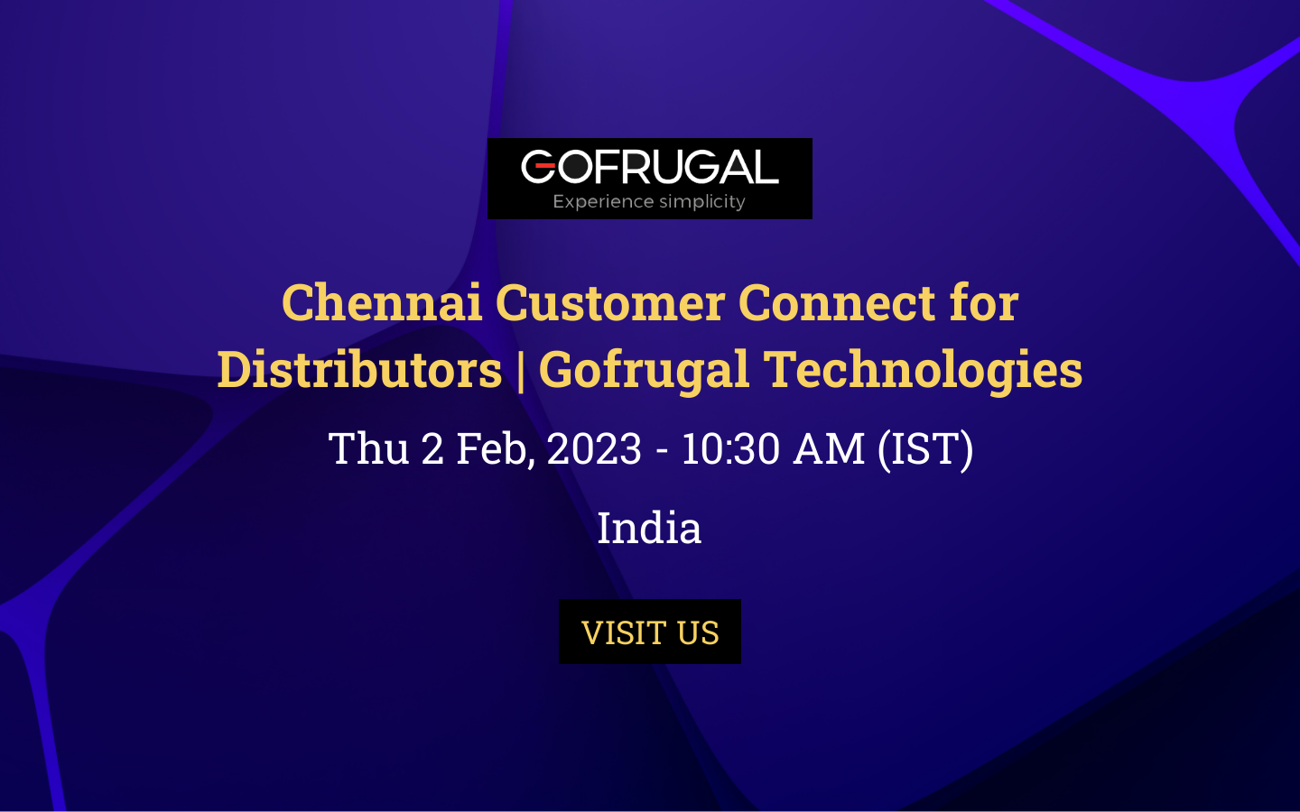 Chennai Customer Connect for Distributors Gofrugal Technologies